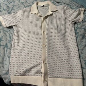 Zara Cream Patterned Shirt